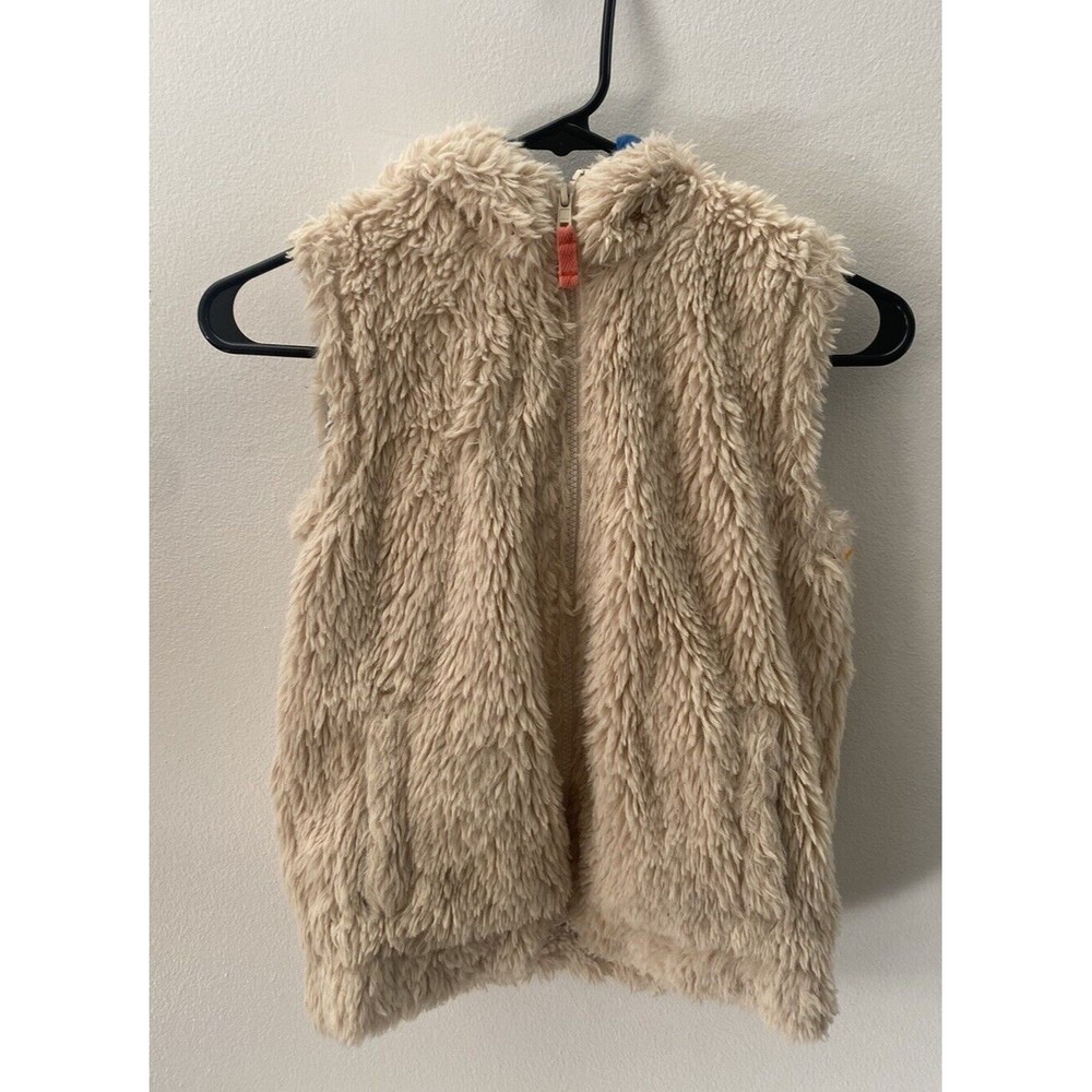 Mini Boden Faux Fur Hooded Vest 9-10 Years Old